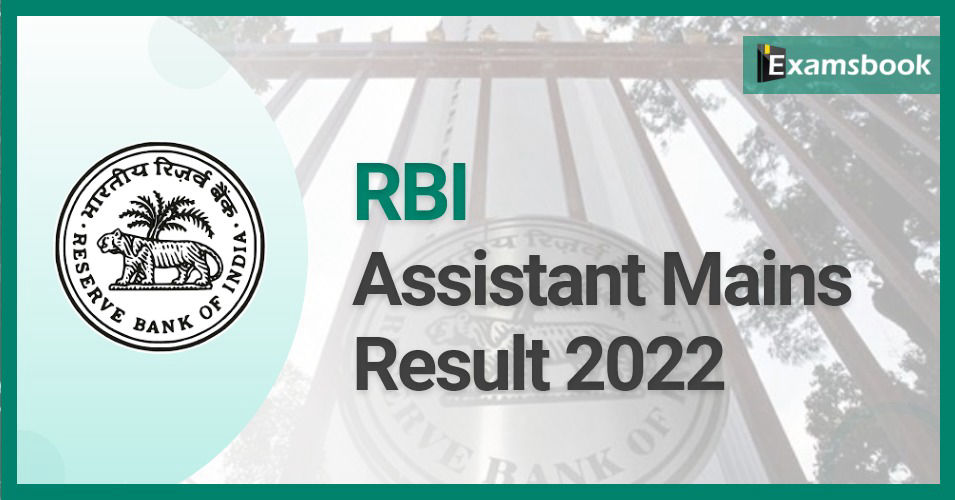 RBI Assistant Mains Result 2022